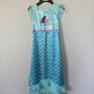 Disney Dress Up  Little Mermaid  Ariel Satin & Tulle Gown Sz M 8 Costume